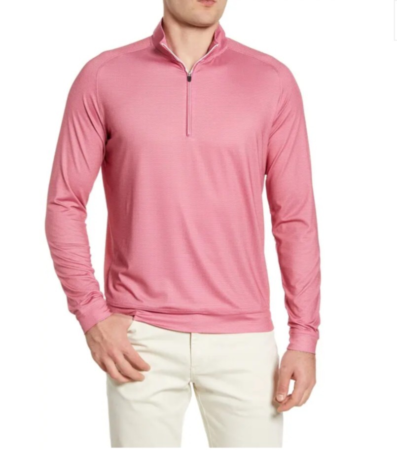 Johnnie - 0 Half Zip Performance Pullover Strawbe… - image 1
