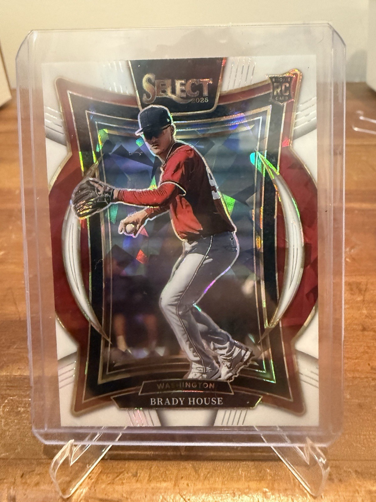 2025 Panini Select - Concourse Brady House #53 Ice Prizm (RC) White /25