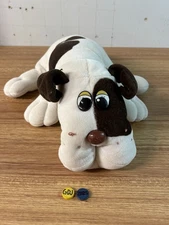 Vintage Tonka Pound Puppies Brown White 16" Large 1985 Bulldog -GDJ-135