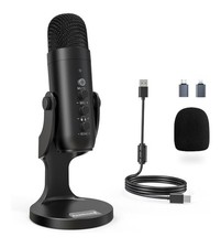 Zeal Sound Professional Studio Microphone Plug Play NEW IN BOX Black