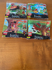 McDONALDS 1999 BASIC LEGO FOUR SEALED BAGS