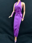 Vintage 1982 Barbie Fashion Fantasy #5544 Purple Dress + one shoe (no doll)