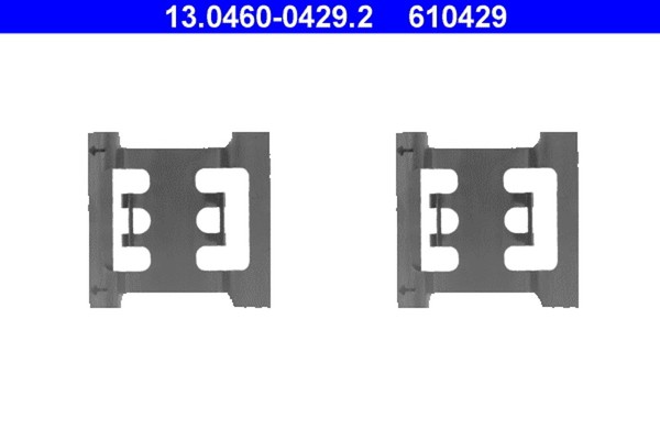 ATE ZubehöRsatz Scheibenbremsbelag 13.0460-0429.2 FüR Volvo 940 740 760 744 745-image