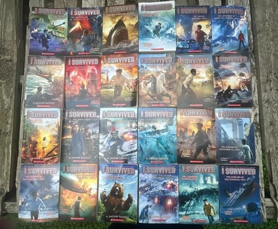 Complete Series Set I SURVIVED 1-24 Lauren Tarshis Kids Chapter Books Lot - Image 1 of 4