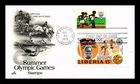 US COVER SUMMER OLYMPIC GAMES RUNNERS FIRST DAY ISSUE LIBERIA COMBO ARTCRAFT