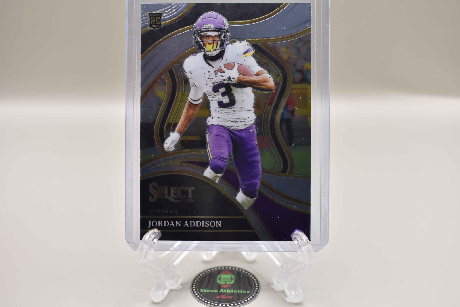 Jordan Addison Minnesota Vikings 2023 Panini Select Club Level Rookie RC #254