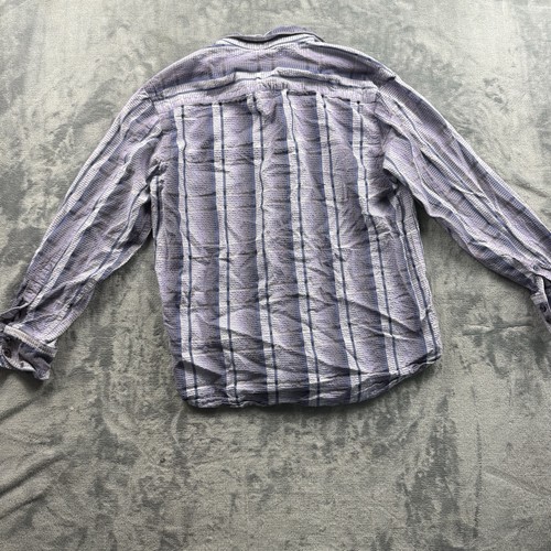 Tommy Bahama Shirt Mens Medium Purple Plaid 100% Silk Beach Button Up Collared - Picture 7 of 7