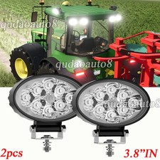 2x 65W Oval LED Work Light Spot Pods Fit Deere 7020-7030 8020-8030 8030T Series