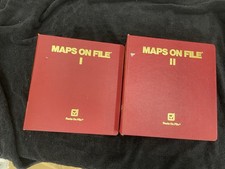 Set of (2) Maps on File I & II  3-Ring Binder...