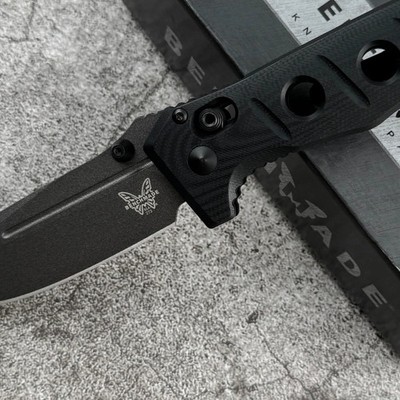 Benchmade Mini Adamas 273GY-1 CPM-CruWear Black G10 AXIS Lock Pocket Knife | Fre