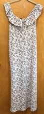 Wild Fable Ruffled Scoop Neck Floral Maxi Dress Flowy Romantic Cottage Core L