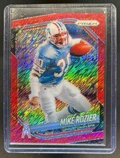 2025 Panini Prizm Mike Rozier Red Shimmer #/49 Oilers
