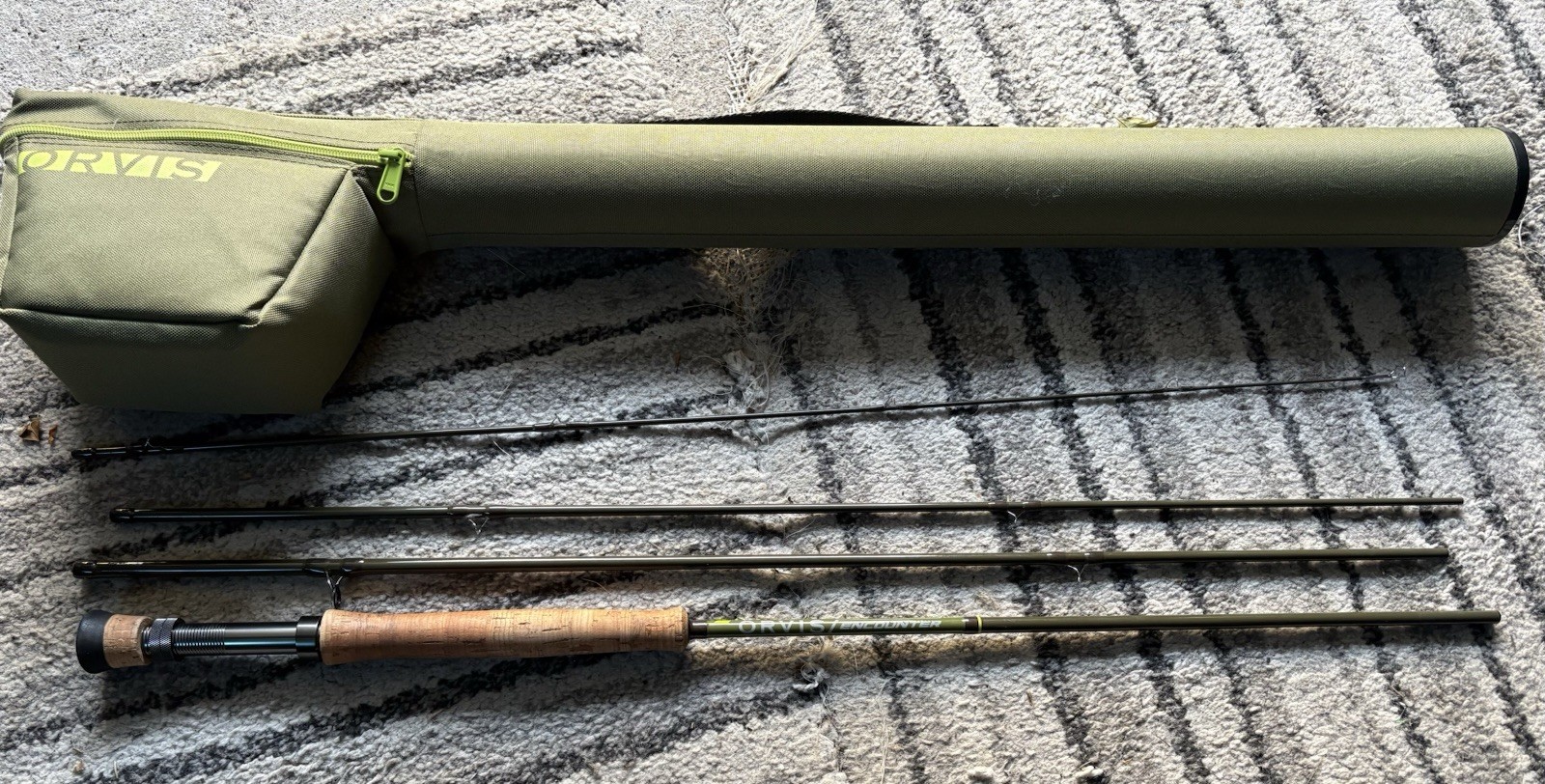 Orvis Encounter Fly Rod  - 4Pc Fishing and 6 Weight,  9ft Olive
