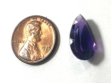 GENUINE AMETHYST PEAR SHAPE FACETED 6.47CTS 10.6X9.6X7.6 MM BELOW WHOLESALE