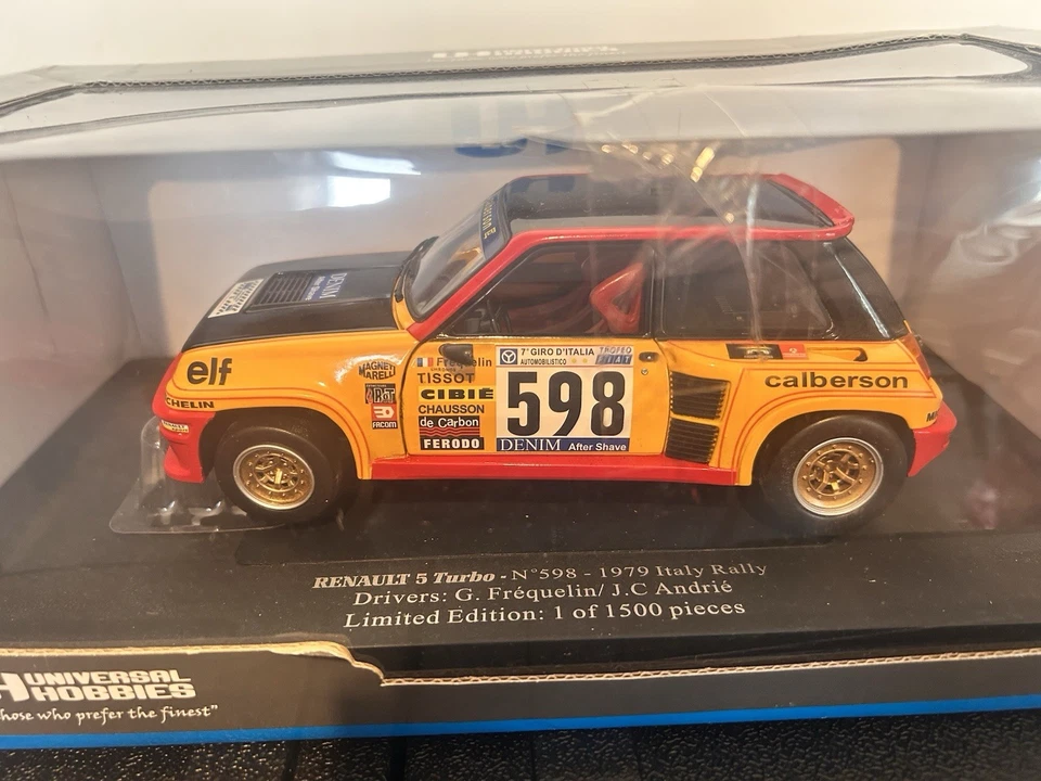 LIMITED EDITION Universal Hobbies Renault 5 Turbo 1979 Italy Rally 1:18 diecast - Image 4 of 4