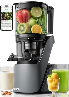 Canoly C16 Cold Press Juicer, 6'' Extra Wide Feed Chute