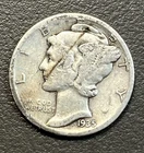 1935 S - 10C Mercury Dime / 90% Silver Coin.