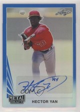 2020 Leaf Metal Draft 1990 Blue Rainbow 28/35 Hector Yan #LA-HY1 Auto 4z8
