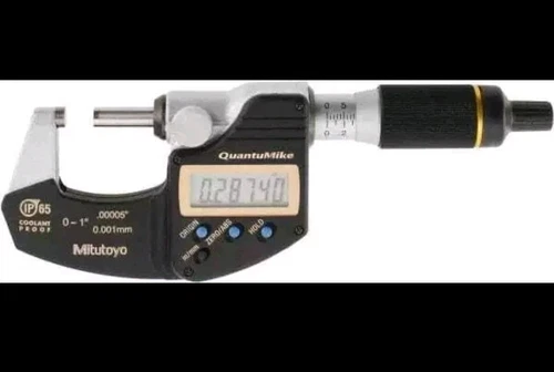 Mitutoyo 293-185-30 QuantuMike Digimatic Outside Micrometer, 0-1" (0-25mm) Range