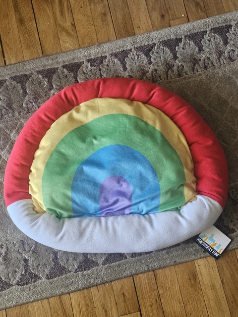 PAWSITIVELY FUN! Rainbow Pet Dog Cat Bed