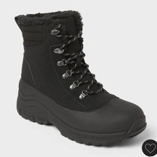 Black Winter Snow Boots