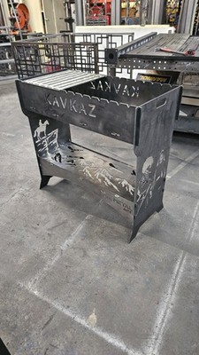 Heavy Duty ''10 Gauge'' Modular Charcoal Mangal BBQ ''Kavkaz''  Made In  USA