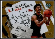 2024-25 Bowman University Chrome Playbook Gold #CRP-11 Jalil Bethea Miami