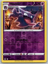 haunter pokemon card price - 093/165- Pokemon 151 - Reverse Foil Captured in a crystal Haunter 1999 Pokemon Fossil 1st