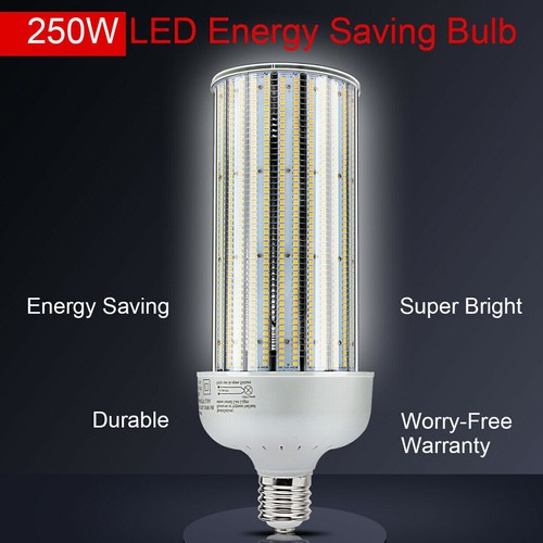 480V 250W LED Corn Light Bulbs 6000K Replace 1200W MH/HPS Warehouse Shop Light - Picture 8 of 12