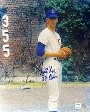 Rich Nye Signed Autographed Chicago Cubs 8x10 Photo Inscribed 69 Cubs TRISTAR
