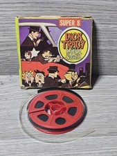 Vintage SCARCE Dick Tracy Racer Chaser Super 8mm Black White Movie