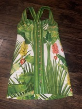 Farm Rio Fresh Forest Scarf Mini Dress Basic Sleeveless M-31763402526-1099785