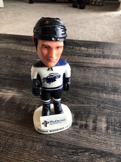 TRAVIS CLAYTON WICHITA THUNDER HOCKEY CHL BOBBLEHEAD USED