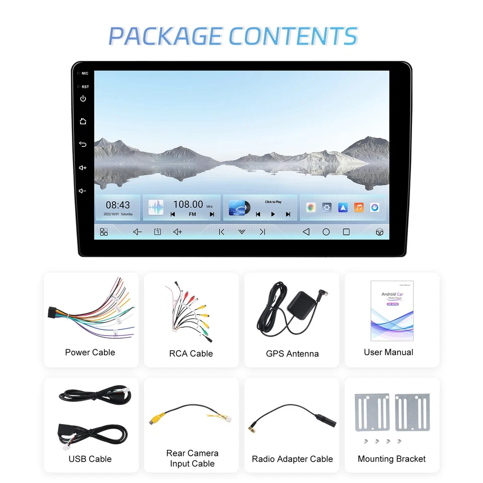 DAB+ 10" Carplay Android 15 Autoradio Für Hyundai iX35 4+64GB 8Core GPS NAVI RDS - Bild 3 von 4