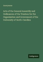 Acts Of The General Assembly And Ordinances Of The Trustees For The Organization