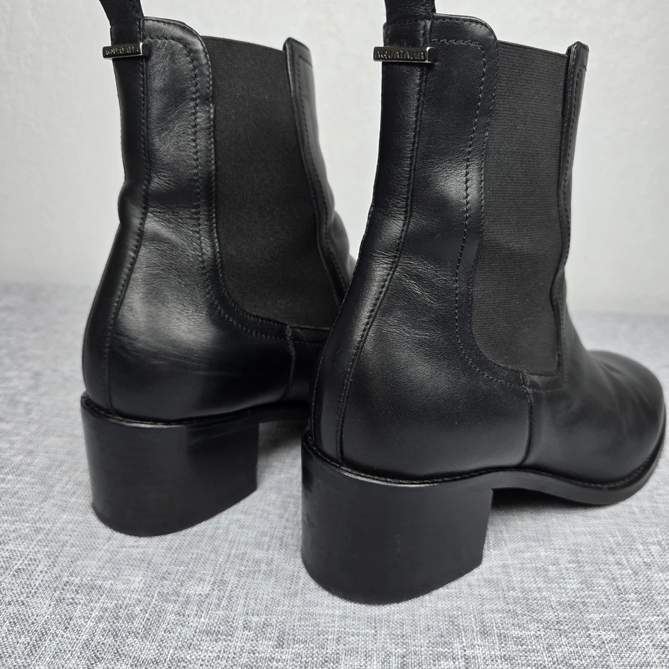Botas Chelsea Aquatalia resistentes a la intemperie Jemma para mujer EE. UU. 9 M tacón negro usadas en excelente estado Foto 2 de 4