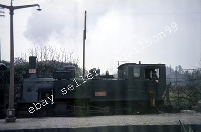 35mm Portugal Railway Slide - CP No. E83 2-6-0T at Senhora da Hora 1972 [T014]