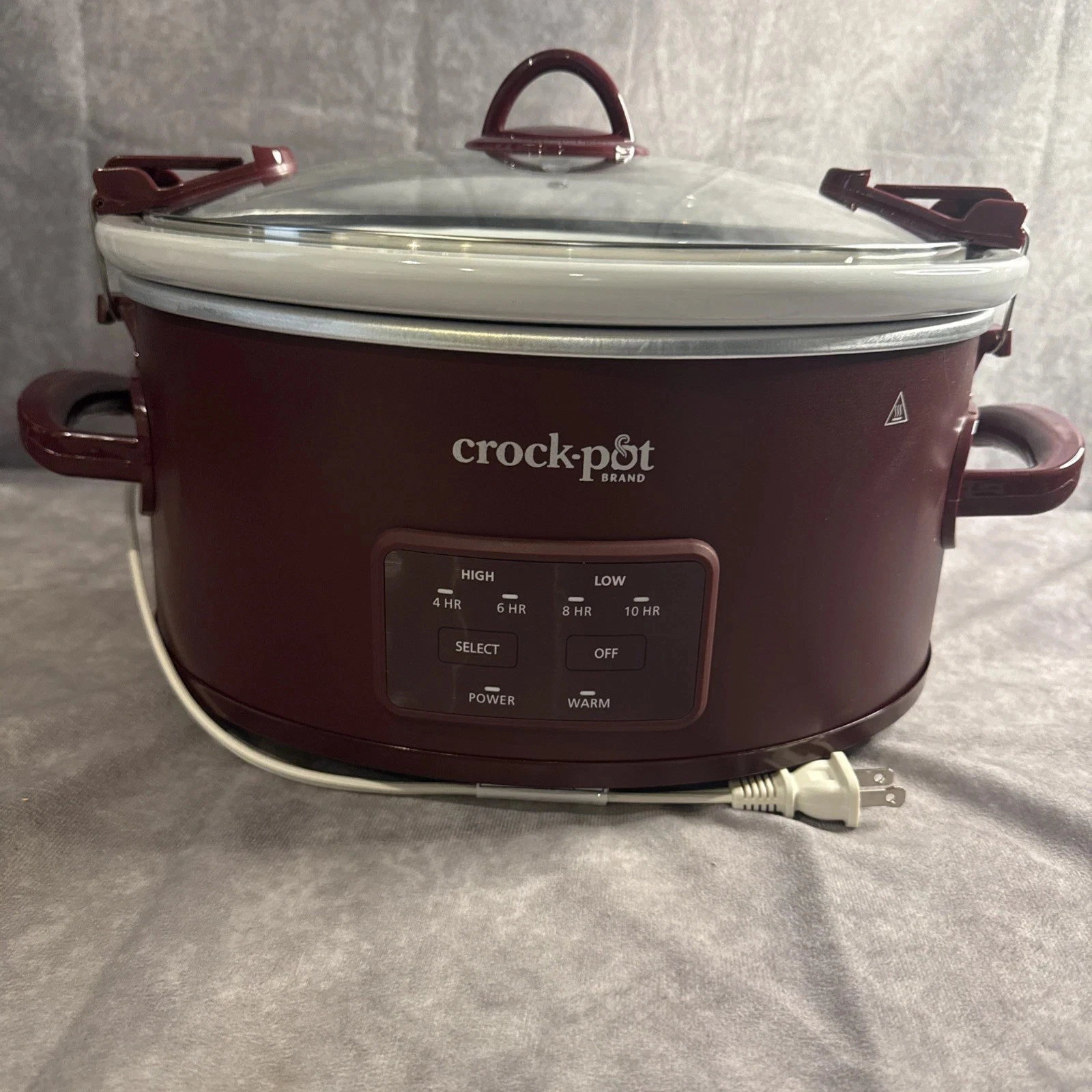 Crock-Pot 6qt Cook & Carry Slow Cooker - Programmable, 3 Settings, Red