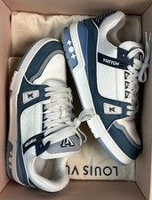 Louis Vuitton Blue Trainer LV Size 8 / EU42
