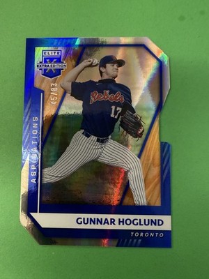 2021 Panini Elite Extra Edition - Gunnar Hoglund #19 Aspirations Die-Cut /83