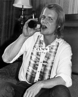 David Soul Takes a Drink from a Bottle of Lager Beer in London England Photo