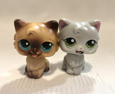 Hasbro Littlest Pet Shop LPS Lot of 2 Magic Motion Cats #MM3 & #MM5