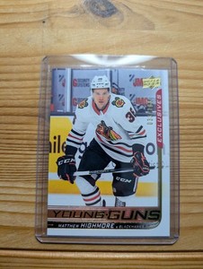 2018-19 Upper Deck Series 2 Young Guns Exclusives Matthew Highmore #464 033/100