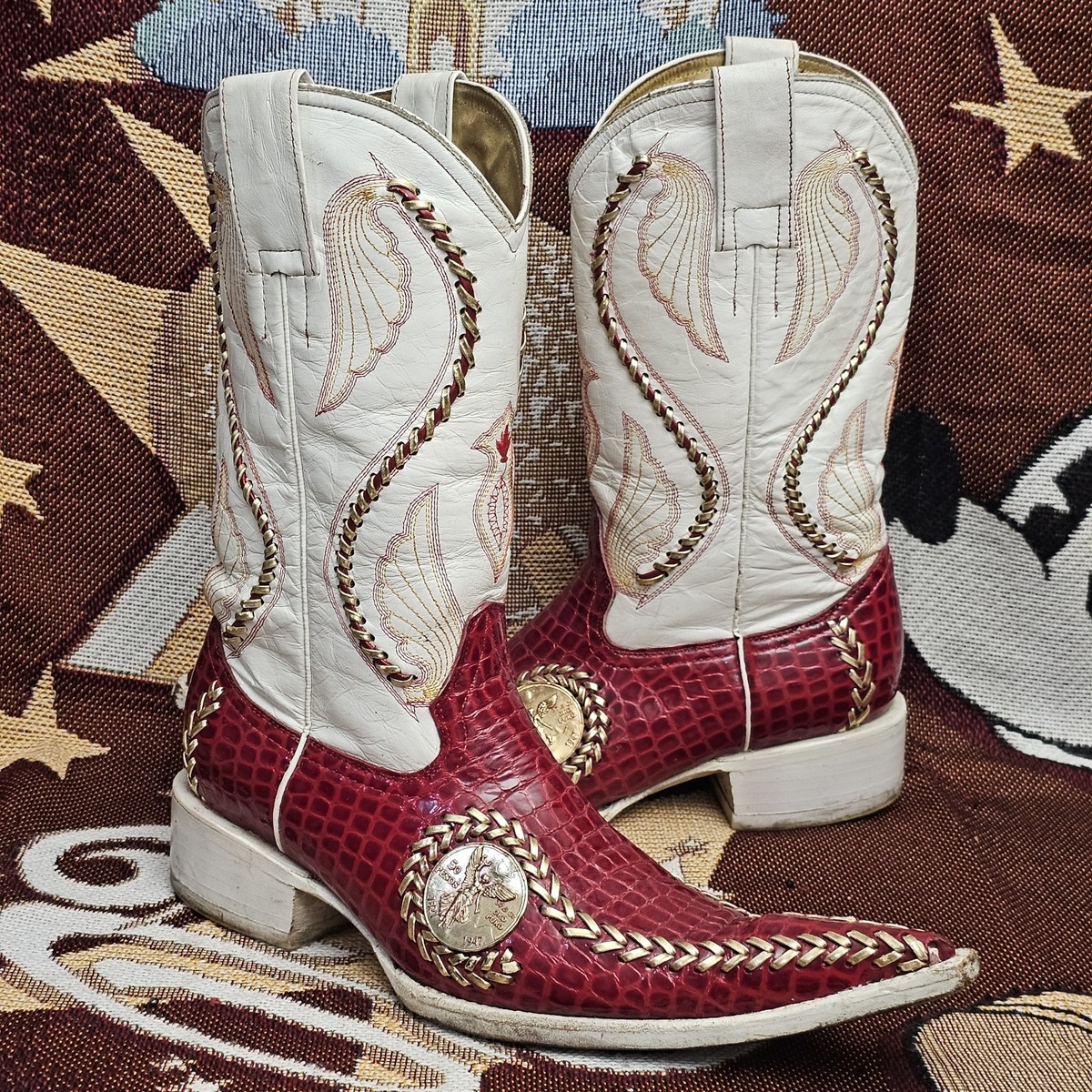 El General Mens US 6.5 / Mexico 25.5 Cowboy Boots Botas 