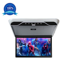 19.5" Thin Overhead Flip Down Car Roof Monitor HD TFT 1080P Screen USB HDMI