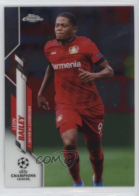 2019-20 Topps Chrome UEFA Champions League Leon Bailey #77 0e3u