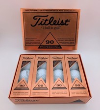 Vintage Titleist 90 Professional Golf Balls Dozen-New Old Stock In Box- 12 Balls
