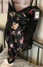 New with Tag Fashion Nova Black Floral Teddie / Bodysuit with Garters, size XL — photo 3