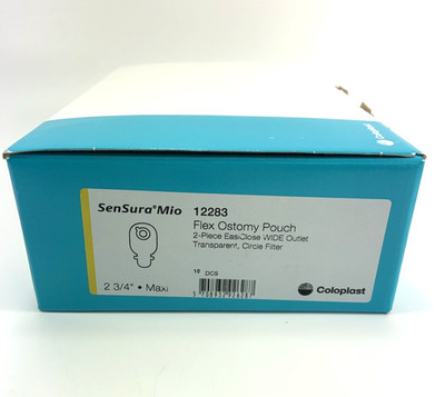 10 Coloplast 12283 Sensura Mio Flex Ostomy Pouch 2 3/4'' Maxi Exp 11/2026-2028*