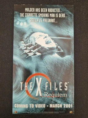 Akte X - 2000 - Requiem VHS Video - doppelseitiges Faltblatt/Flyer #W913 - Bild 1 von 2